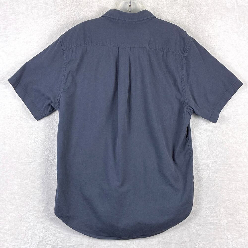 Buck Mason Shirt Mens L Draped Twill One Pocket Blue Preppy Classic Huckberry - Picture 3 of 8
